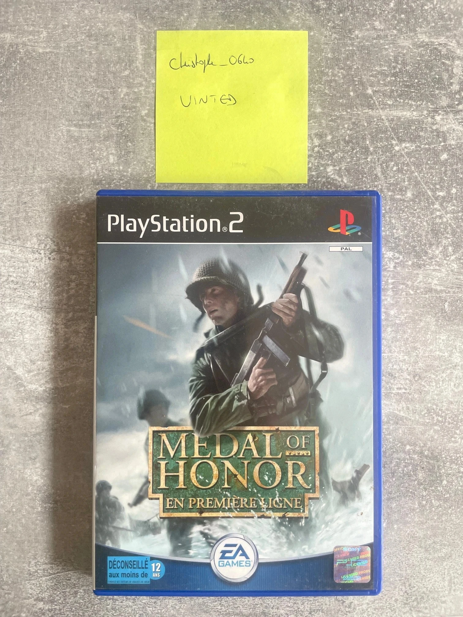 Jeu Medal of honor en première ligne pour Sony PS2 / playstation 2 en français.